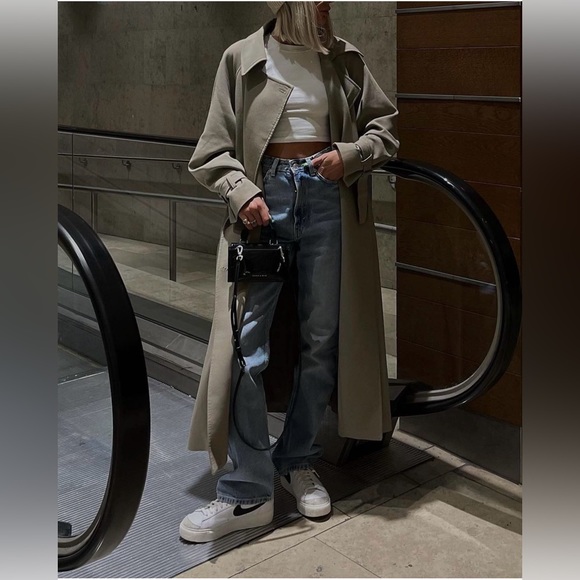 OAK + FORT Oversized Trench Coat XS - Picture 6 of 6